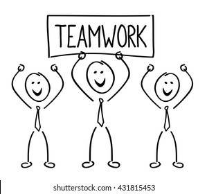 Teamwork illustration