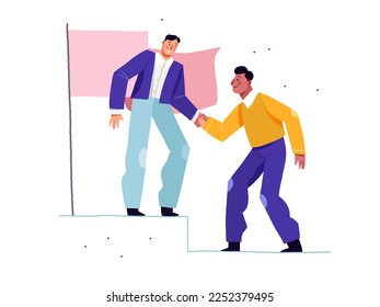 Teamwork. Isolated background. Hand drawn illustration. - Powered by Shutterstock