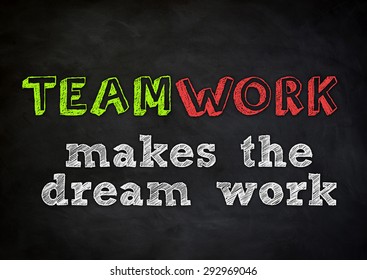 Teamwork Makes Dream Work Stock Illustration 292969046 | Shutterstock