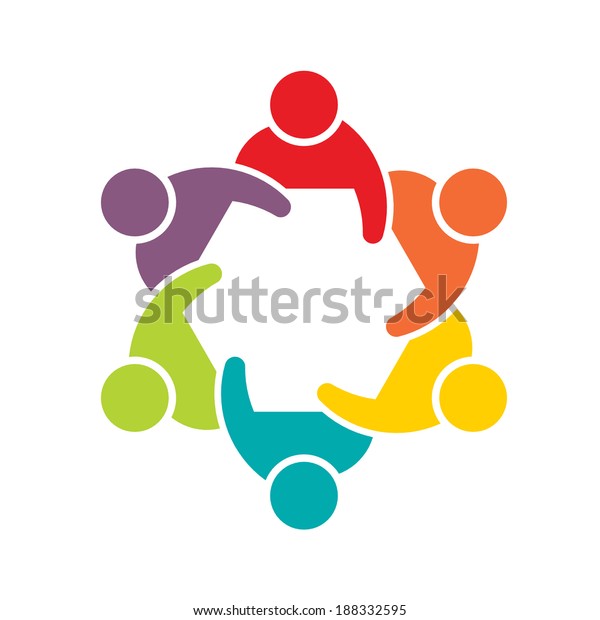 Teamwork Meeting 6 Abstract Concept Social Stock Illustration 188332595 ...