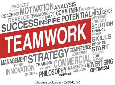 Teamwork Word Cloud Concept Stock Illustration 296841776 | Shutterstock