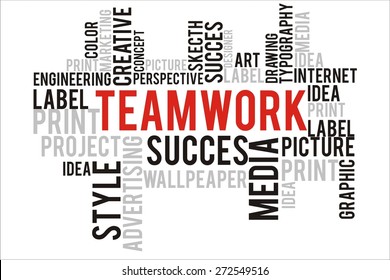 Teamwork Word Collage Concept Stock Illustration 272549516 | Shutterstock