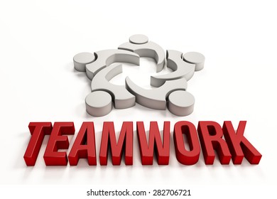 Teamwork Word Group People Stock Illustration 282706721 | Shutterstock