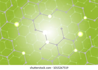 Ecology Technology Concept Chemical Formulas Radial Stock Vector ...