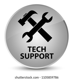 Tech Support (tools Icon) Isolated On Elegant White Round Button Abstract Illustration