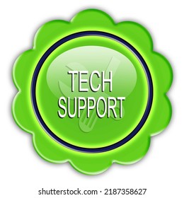 Technical Support Abstract Icon Isolated, 3d Illustration.