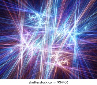 Techno light show abstract