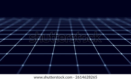 Technological background made of dots and lines. Large amount of data. 3D .