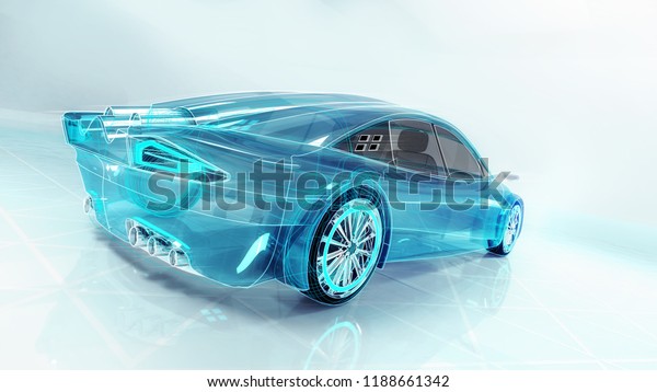 technological study of new futuristic car , 3D\
conceptual rendering, my own car\
design