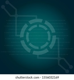 technology abstract background Number digital