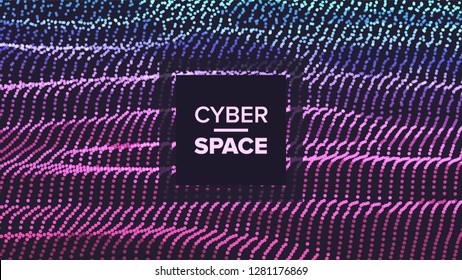 Technology Abstract Background. Science Tech. Digital Network. Perspective Structure. Cover Illustration