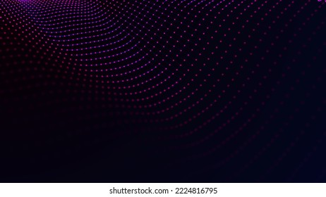 Technology Background. Abstract Digital Combination Dots. Network Connection Structure. 3D Rendering