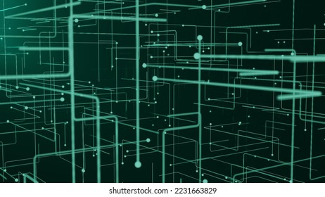 Technology background. Bright abstract backdrop. 3D render.