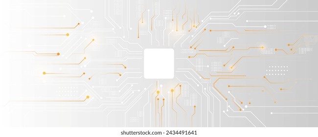 Technology background image, circuit board, network, communication, processing chip, banner design, advertising media