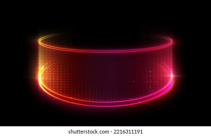 Technology circle light effect, protection, light effect.