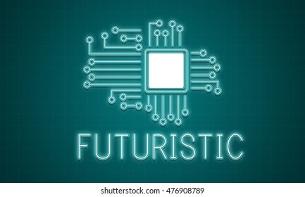 Technology Circuit Processor Innovation Network Concept