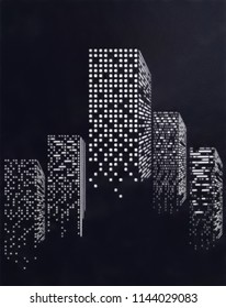 technology city scene