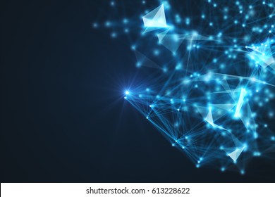 Technology connection shape.Abstract photo of Computer generated background, Connect futuristic Concept