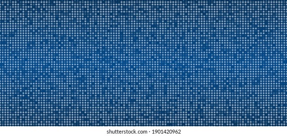 Technology cyber background with small white squred dots