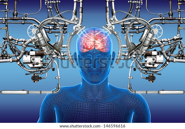 Technology Cybernetics Stock Illustration 146596616