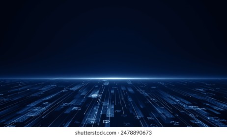 Technology digital business corporate abstract particles hex presentation broadcast background