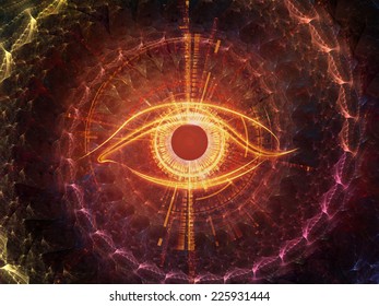 Technology Eye series. Eye backdrop for use in projects on math, science and computer art.
