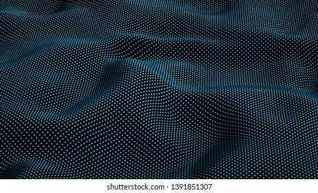 Technology geometry black background. 3d illustration, 3d rendering. - Shutterstock ID 1391851307