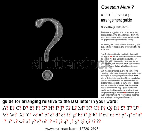 Technology Glitch Black Metal Style Question Stock Illustration