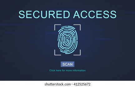 Technology Security Fingerprint Password Concept