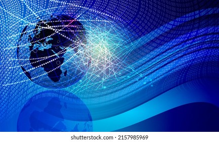 Technology Web Glob Background  Virtual Concept  World Network Technology Communication Background 