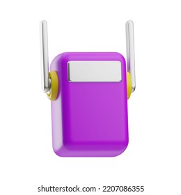 Technology, Wifi Modem, 3d Illustration Icon