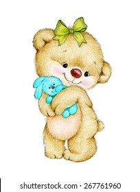 Teddy bear with bunny