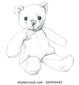 realistic teddy bear drawing