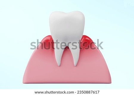 teeth and gingivitis isolated background, 3D rendering. Foto d'archivio © 