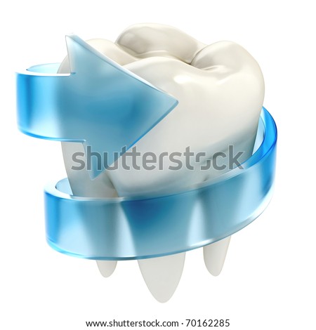 teeth protection 3d concept