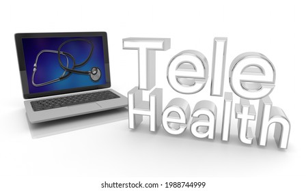 Telehealth Virtual Dr Visit Appointment Online Digital Health Care Medical 3d Illustration