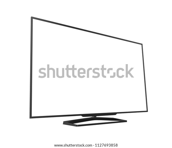 Television Screen Isolated 3d Rendering Stock Illustration 1127693858