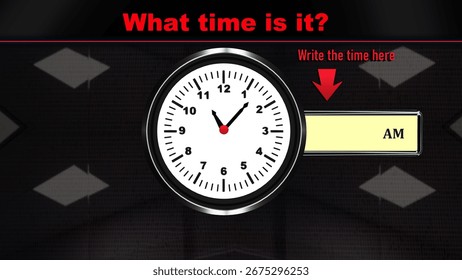 Telling Time – Educational Analog Clock Activity for Kids 