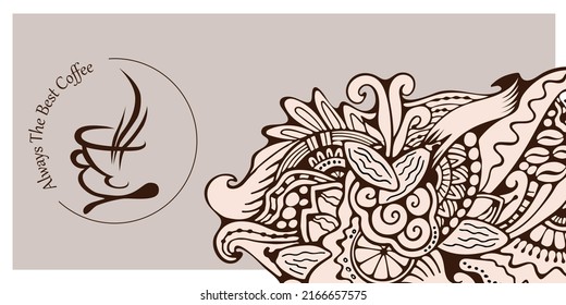 template for card. coffee shop label - Powered by Shutterstock