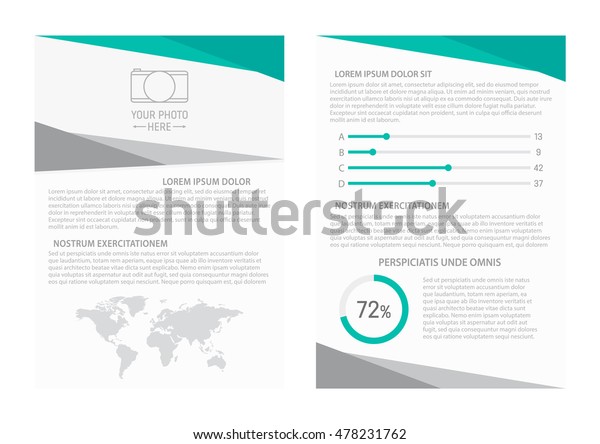 Template Design Front Back Page Business Stock Illustration 478231762 ...