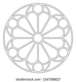 rose window outline