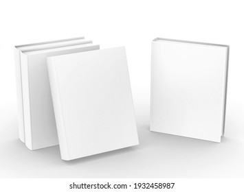 Template Empty Hardcover Book Mockup Set , 3d Rendering