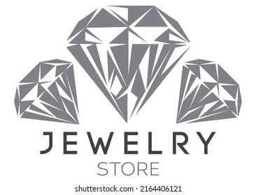 Template For Jewelry Store With Three Gems