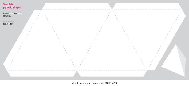 Template Pyramid Shaped Vector Stock Vector (Royalty Free) 258616274 ...