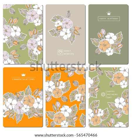 template spring flyers hawthorn flowers stock illustration royalty spring flyers