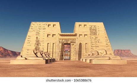 Temple of Edfu in Egypt
Computer generated 3D illustration