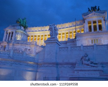 Temples in the night.