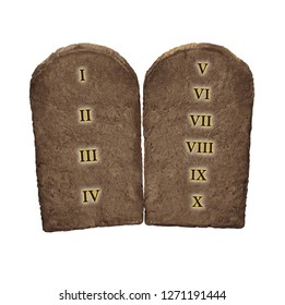 Ten Commandments Illustration