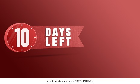 just 10 days left clipart