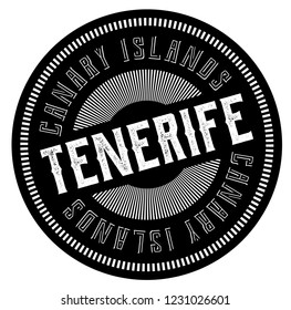 Tenerife Stamp On White Background Sign Stock Illustration 1231026601 ...